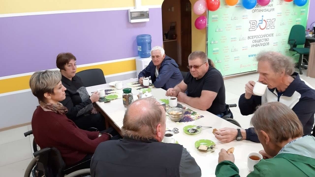Псковскую областную организацию ВОИ посетили гости из Тюмени и Липецка