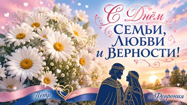 С ДНЕМ СЕМЬИ, ЛЮБВИ И ВЕРНОСТИ! 